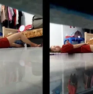 Quay lén chị hàng xóm chút nữa thì bị phát hiện