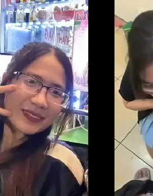 Khánh Linh bé kính cận tranh thủ bú cu trước khi đi làm